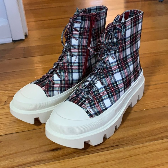 Jeffrey Campbell Shoes - Jeffrey Campbell plaid sneakers